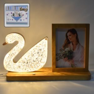 Duck Shape Cystal Led Lamp & Photo Frame Night Lamp | Wedding Gift | love couple
