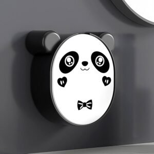 Plastic Cute Panda Soap Box – Wall Mounted Flip-Top Drain Soap Case (1 Pc)