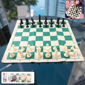 Big Premium Portable Chess Set Plastic Chess Pieces (1 Set)