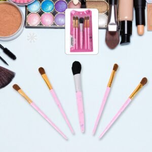 5pc Makeup Brush tools kit (5 Pcs Set / Mix Color)