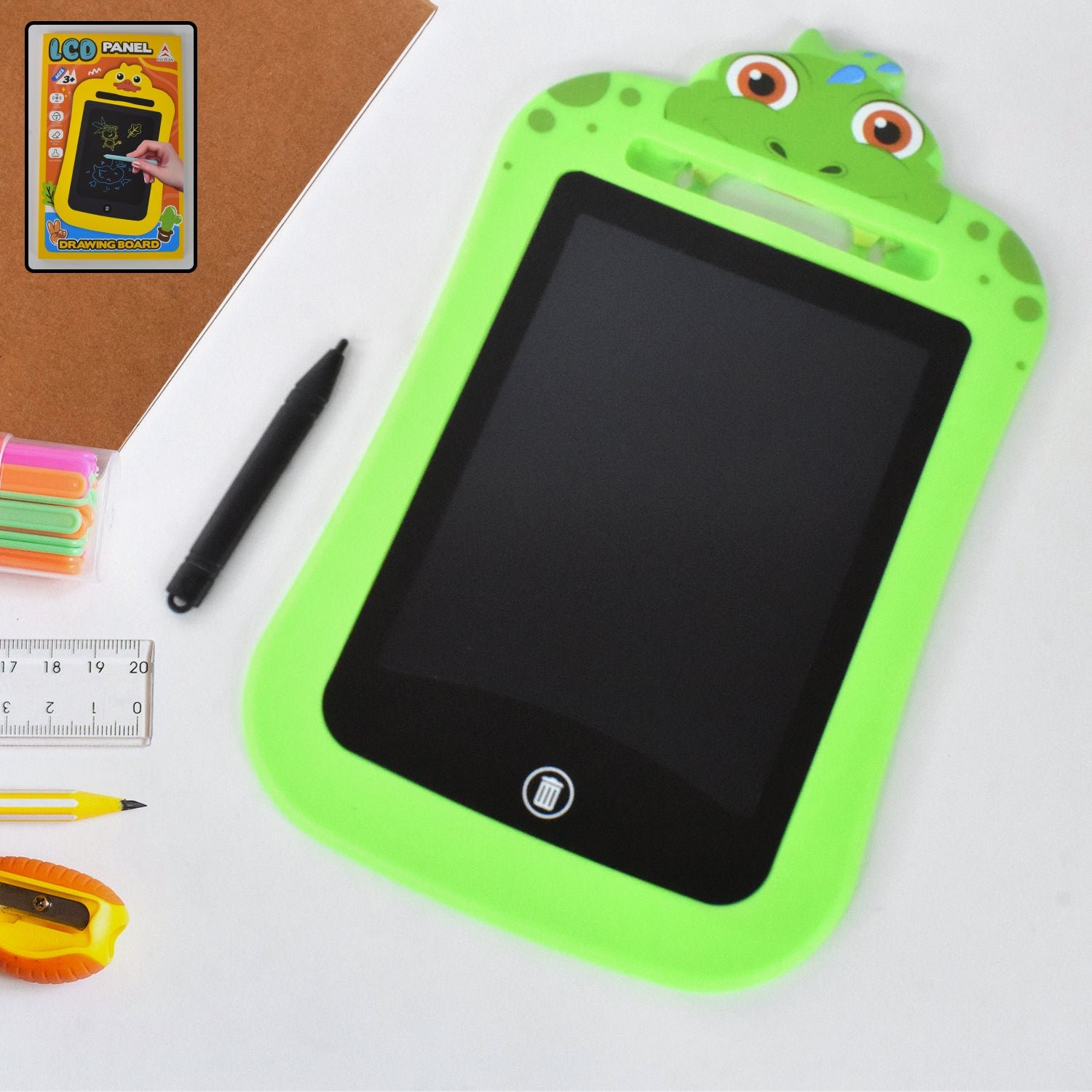 Kids Portable LCD Writing Tablet (1 Pc / Mix Design) - Image 3