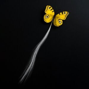 LED Butterfly Hair Braid Clip (Mix Color, 1 Pc)