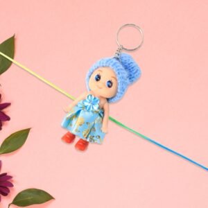Multifunction Doll Bracelet for Kids – Cute Soft Toy Bracelet with Keychain Use – Decorative Fancy Bracelet cum Keyring for Boys & Girls