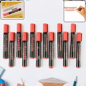 Marker Red Ink, Bold Tip, Quick-Dry Alcohol-BQased Marker (1 Pc)