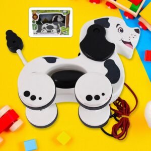 Dog Pull Along Toddler Toy with Attractive Design (1 Pc)