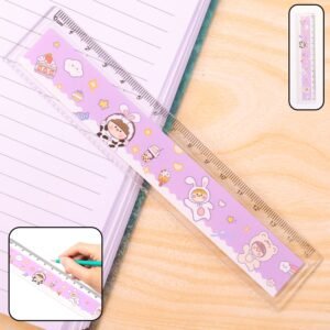 Premium Cute Cartoon Plastic Ruler for Kids (1 Pc)