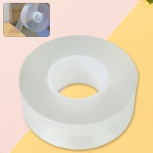 Sticky Double Sided Tape Washable Adhesive Tape Reusable (8.5×3 Cm / 1 Pc)