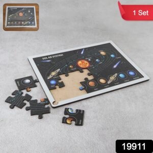 Wooden Solar System Puzzle for Kids - (1 Set)