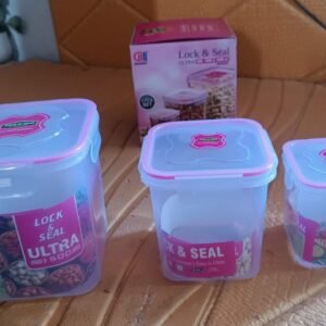 Kitchen Storage Container Set Of 3 Pcs (1500, 1000, 500 ML)