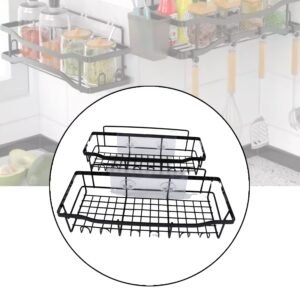 Metal Shower Basket / Canddy, for Bathroom Organiser (5 Pc Combo)