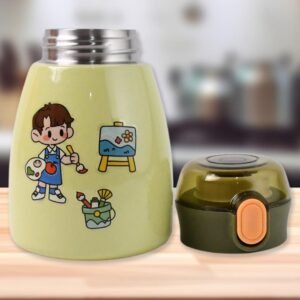 Vacuum Insulation Flask Bottle with Straw for Sports Adult Children (Approx 480ml)