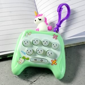 Cartoon Push-Button Musical Keychain Toy - (1 Pc)
