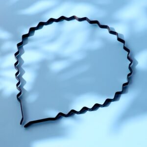 Premium Metal Zigzag Hair Bands for Men & Women (6 Pc)