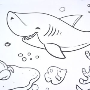 Fun and Educational Coloring Roll (1 Pc)