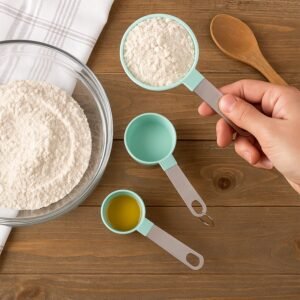 Measuring Cups Set 1/3 Cup (78 ml), 1/4 Cup (59 ml), 1/8 Cup (30 ml)