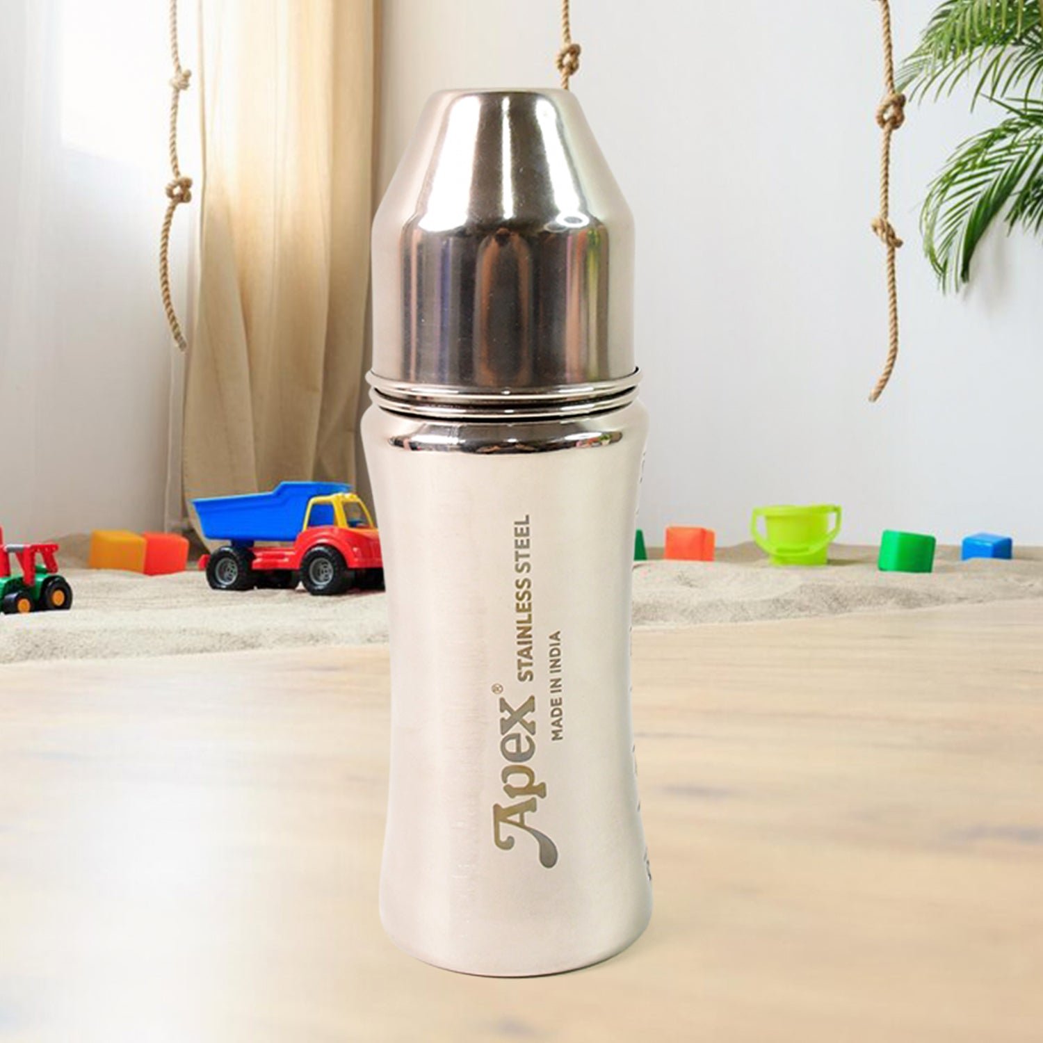 Apex Stainless Steel Little Champ Baby Feeding Bottle (250 ml) - Image 3