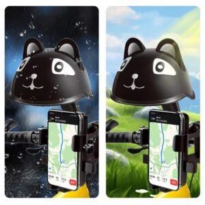 Sun Visor for Handlebar with Phone Holder for Bicycles and Motorcycles