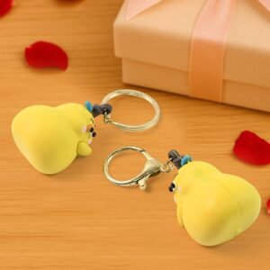 2-in-1 Cute Cartoon Couple Keychain