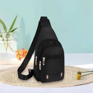 Multipurpose Crossbody Chest Bag for with USB Charging Port
