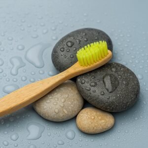 Eco-Friendly Natural Bamboo Toothbrush with Medium Bristles (1 Pc)