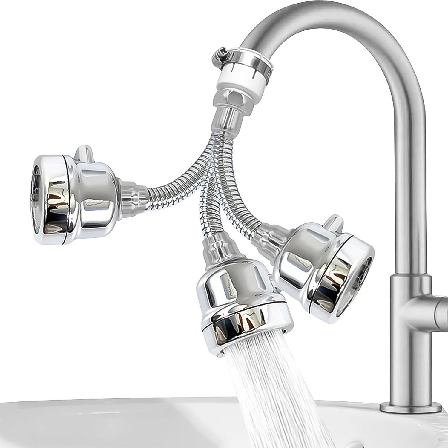 Water Faucet Sprayer Tap Extender for Kitchen Sink (1 Set) - Image 5
