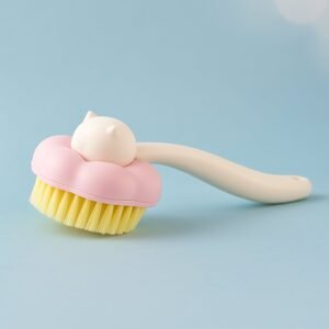Soft Bristle Bath Brush with Long Handle (1 Pc)