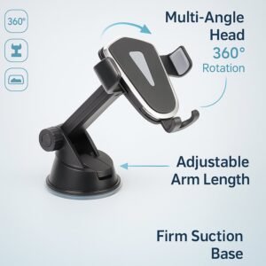 Universal Car Mobile Holder with Adjustable Arm