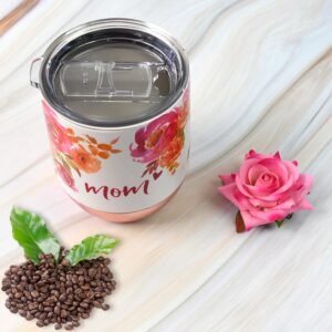 Stainless Steel Vacuum Insulated Mug with Lid, Tumbler (1 Pc / Mix Design & Color)