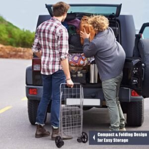 Foldable Shopping Trolley with Wheels ( MOQ :- 2 Pc)