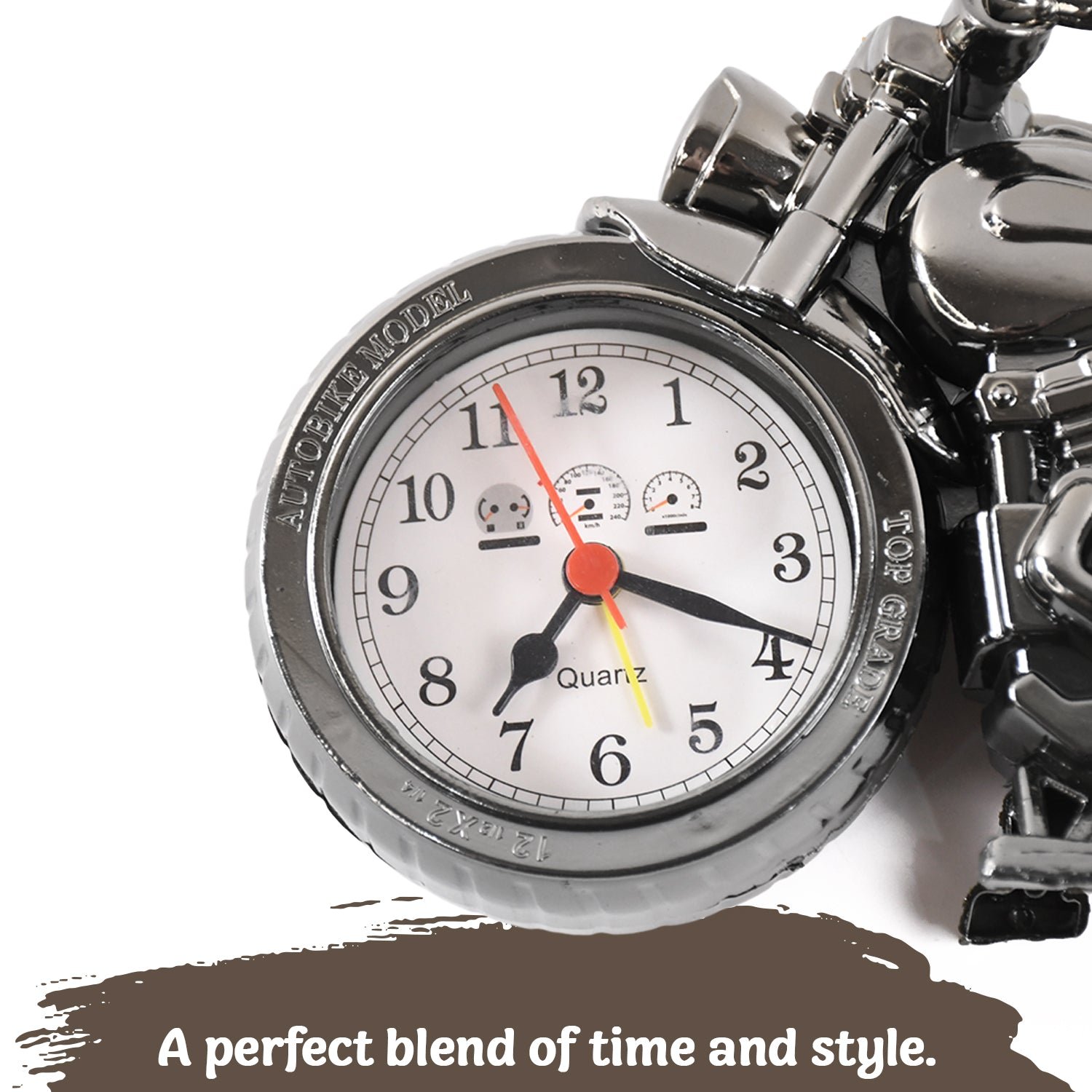 Motorcycle Alarm Clock, Motor Table Clock for Home Decor (1 Pc) - Image 4