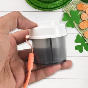 Plastic 4 Section Pill Box Organizer (1 Pc / Mix Color)