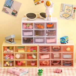 Plastic Compact Drawer Organizer for Jewellery (9 Compartment)
