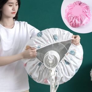 Round Dust Proof Elastic fan Cover (1 Pc / Mix Design)