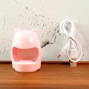 Mini LED Nail Dryer – USB Rechargeable Nail Polish Curing Lamp (1 Pc)