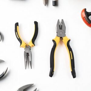 Long Nose Plier and Flat Mouth Plier Combo Tools (2 Pc Set)