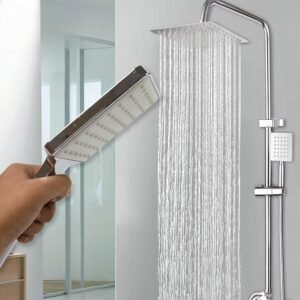 Plastic High Pressure Handheld Shower Head (1 Pc / Mix Design & Size)