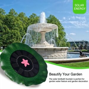 Solar-Powered Floating Fountain Pump for Ponds