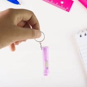 Mini LED Flashlight Keychain Torch (Mix Color & 1 Pc)