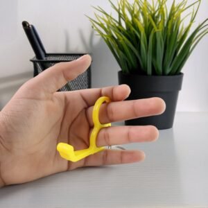 2-in-1 Plastic Dual-Finger Mobile Stand cum Keyring  (1 Pc, Mixed Color)