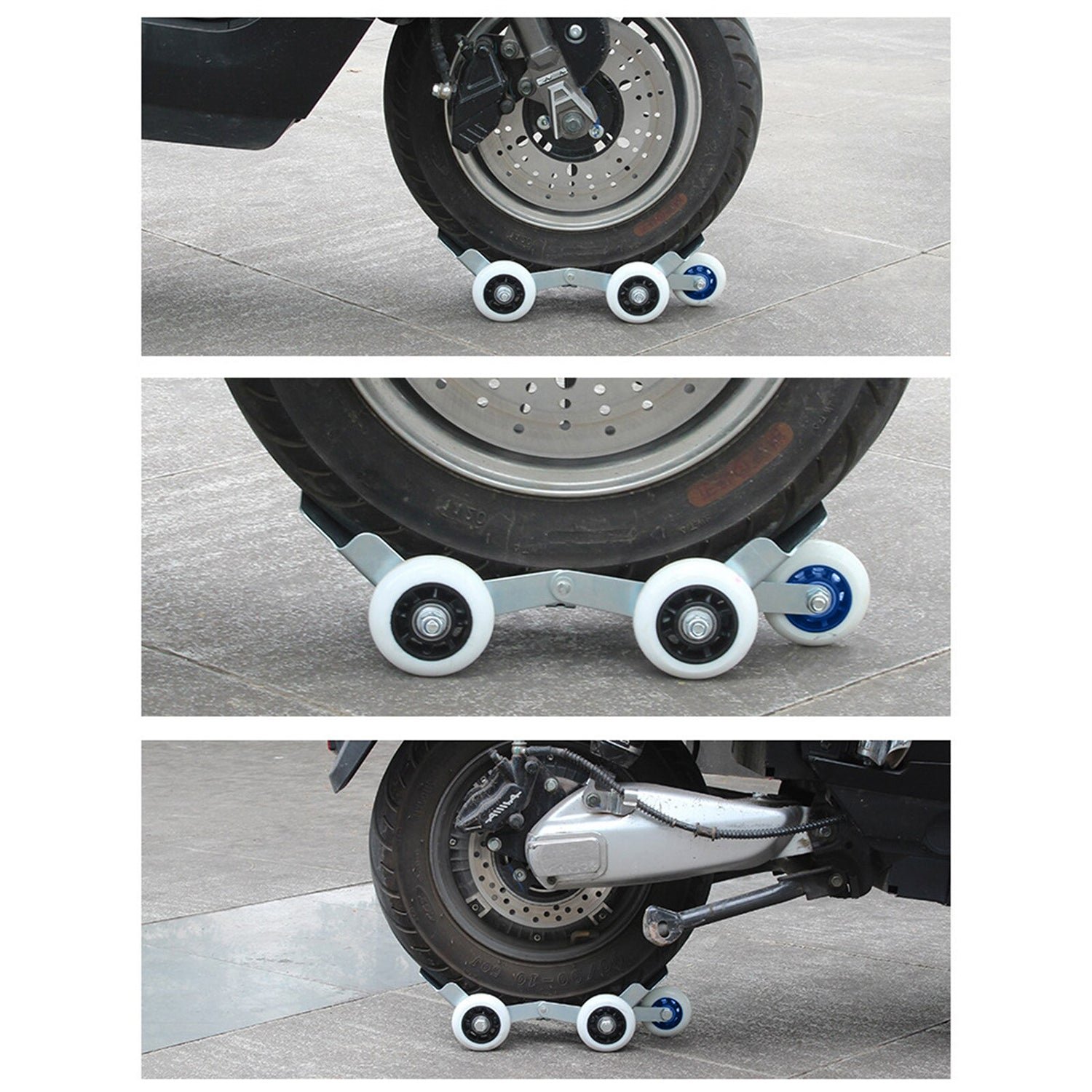 Universal Scooter/Bike Parking Support Roller with Heavy-Duty Wheels (1 Pc) - Image 7