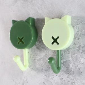 Self Adhesive Round Wall Hooks (10 Pc)