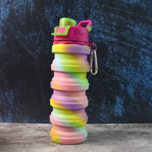 Colorful Collapsible Silicone Water Bottle (1 Pc)