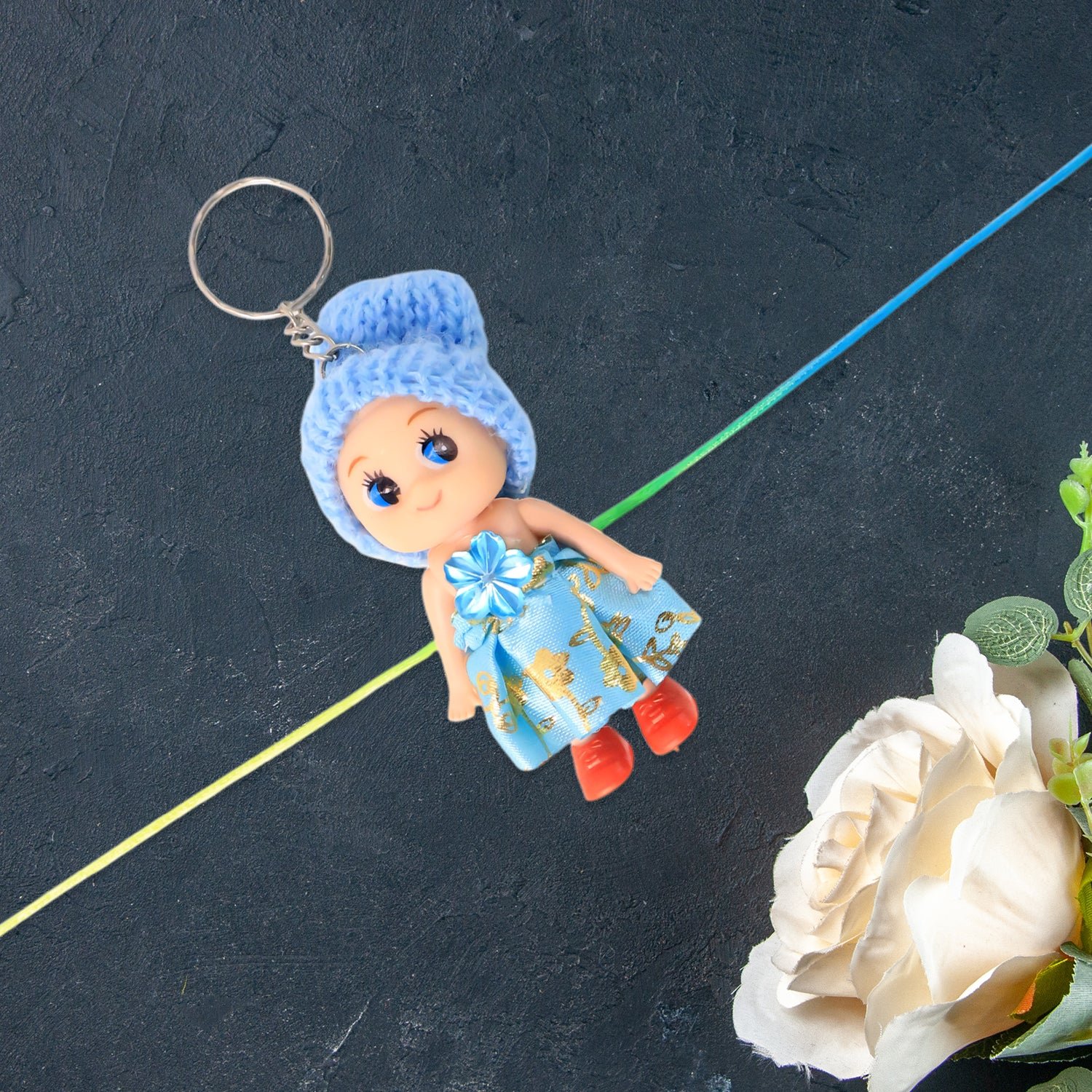 Multifunction Doll Bracelet for Kids – Cute Soft Toy Bracelet with Keychain Use – Decorative Fancy Bracelet cum Keyring for Boys & Girls - Image 5