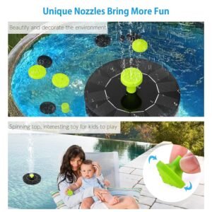 Solar-Powered Garden Fountain Pump 1 Set