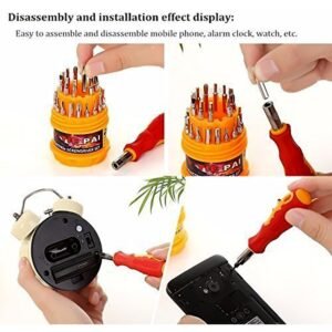 (SET OF 4PC) SCREWDRIVER SET, STEEL 31 IN 1 WITH 30 SCREWDRIVER BITS, PROFESSIONAL MAGNETIC DRIVER SET, B Grade