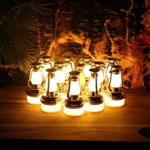 Decorative Vintage Lantern Style Flameless LED Candles (12 Pc)