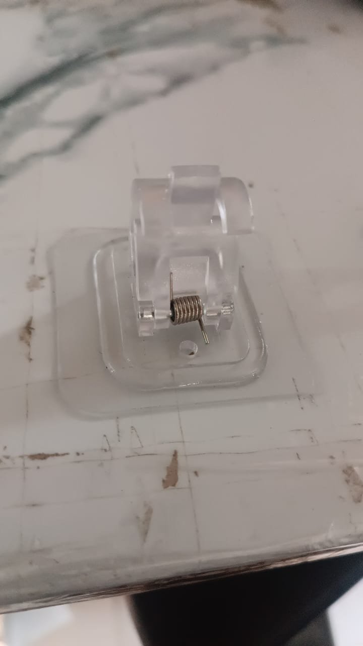 Wall Mount Transparent Self-Adhesive Clip with Strong Spring Grip - Image 7
