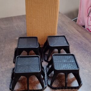 Multi-Purpose Plastic Washing Machine Stand (4 Pcs Set)