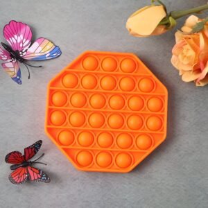 Premium Hexagon Shape Silicone Pop It Fidget Toy (1 Pc)
