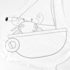 Multicolour colour-your-own inflatable animals With 6pcs Colored Pen Markers (1 Set)